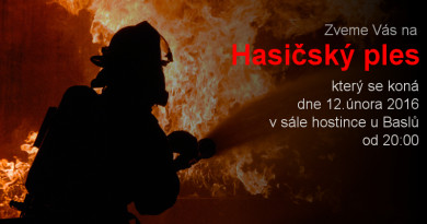 Pozvánka na Hasičský ples Pozvánka na Hasičský ples